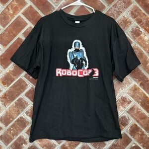 Vintage 1993 RoboCop 3 Movie Promo Shirt Mens‎ Size XL Single Stitched 90s Black